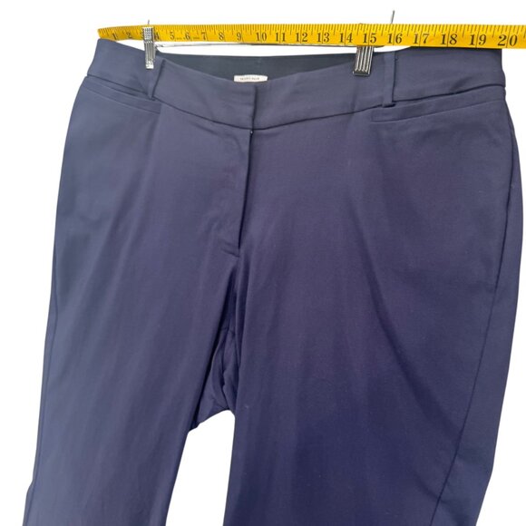 Lane Bryant Curvy Allie Pants Womens Navy Blue Flat Front Stretch Size 20R - Picture 7 of 9